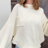 The Exposed Seam Sweater