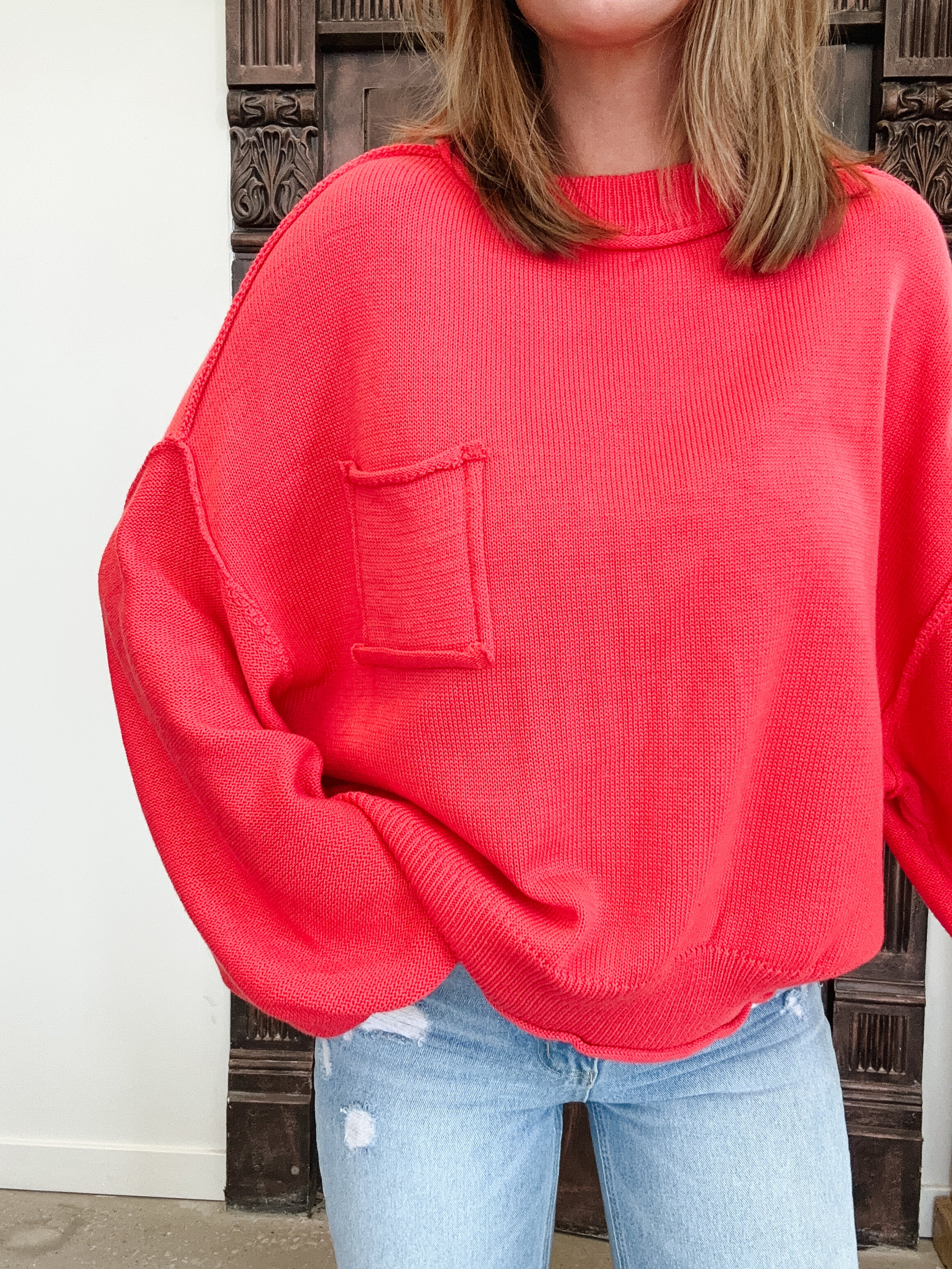 The Exposed Seam Sweater